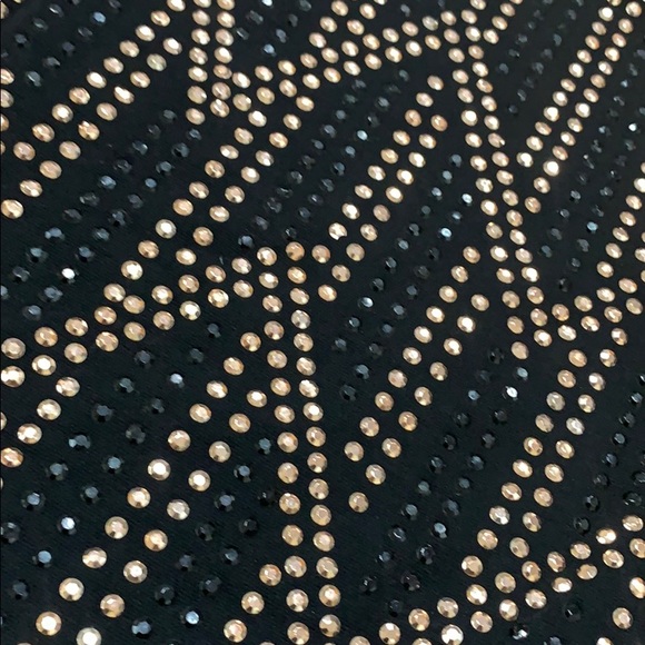 Gold and Black Studded Mini Skirt (NWOT) - Picture 3 of 8